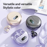 New M79 Bluetooth Headset; Wireless Bluetooth 5.4 Earplug Clip-On Waterproof Sports Digital Display Headset