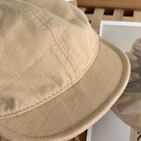 Fashion Washed Cotton Baseball Hat Adjustable Retro Peaked Cap Solid Color Short Brim Snapback Cap for Men Women