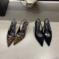 2026 Summer New Women's Shoes Casual Wedge Heel Platform Sandals Sexy Leopard Print Open Toe Buckle Designer Women's High Heels
