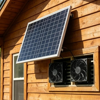 Advanced Portable 10W Solar Exhaust Fan for Pet Chicken Coop Greenhouse Shed Dog House Outdoor Cooling Ventilation System