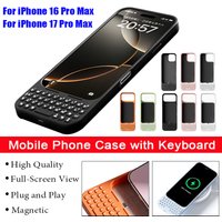 Mobile Phone Case with Keyboard Magnetic Suction All-in-One Phone Case Wired External Keyboard For iPhone 16 Pro Max 17 Pro Max