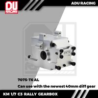 ADU Racing GEARBOX CASE SET CNC 7075 T6 ALUMINUM FOR KM 1/7 RALLY C3 FORD primal 1/6 Scale Porsche 934
