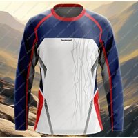 For BMW Motorrad Long Sleeve T-Shirt Motorsport Racing Motorcycle Riding Travel Quick Dry Mens White Summer Anti-UV Jerseys