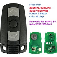 CN006041 Aftermarket Keyless Go Remote Key 315LP/315/434/868/ ID46 Chip KR55WK49147 CAS3 For BMW 1 3 5 Serie E90 X5 X6 2006-2011