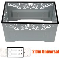 Radio Head Unit Installation Frame Auto Panel Audio Dash Mount Kit Box Universal 2Din Fittings Kit For 2Din Car DVD Radio Player