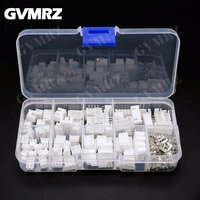 230PCS XH2.54 2p 3p 4p 5p pin 2.54mm Pitch Terminal Kit Housing Bent needle Pin Header JST JC3 Connector Wire Connectors Adaptor