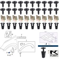 kkjoy Torx Screws And Nut Clips for Engine Cover Wheel Arch used for various car models