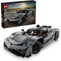 LEGO Technic 42173 Koenigsegg Jesko Absolut Grey Hypercar Building Set Car Toys for Adults Age 10+ (801 Pieces) Birthday Gift