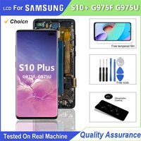 TFT LCD For Samsung Galaxy S10 Plus LCD Touch Screen Digitizer Assembly Replace parts For Samsung S10+ G975 G975F LCD Display