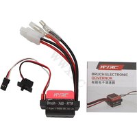 1060 60A Waterproof Brushed ESC Speed Controller Forward Brake Reverse Brake with 6V/2A BEC for 1/12 MND90 MN99D 1/16 WPL C14
