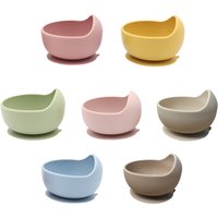 Food-grade Microwave Safe Heat Resistant Baby Feeding Bowl Durable Baby Suction Bowl Non-slip Durable Baby Silicone Bowl