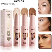 8 Color High Gloss Pearl Contouring Stick Face Brightening Sleeper Silkworm Pen three-dimensional Face contour Shadow