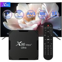 X96 Max+Ultra Android 11 TV-Box Amlogic S905X4 4GB RAM 64GB ROM 8K-Dekodierung AV1-Codec Dual-WLAN 2.4G&5G BT4.0 USB3.0 HDR10+ Mediaplayer Smart Set-Top-Box Decoder