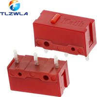 Kailh Red Micro Switch 60M Life Gaming Mouse Micro Switch 3 Pin Red Dot Used On Computer Mice Left Right Button GM4.0