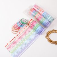 30 rolls/box, multi-patterned exquisite washi tape set, brightly colored beautiful tape, decoration for notebooks and cups