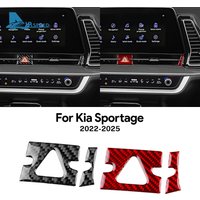 Real Soft Carbon Fiber Sticker For Kia Sportage NQ5 2022 2023 2024 2025 LHD RHD Car Warning Light Frame Trim Accessories