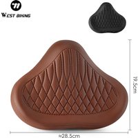 AliExpress West Biking WEST BIKING Noseless Bike Seat Cushion for Men Women Comfort Wide Bicycle Seat Oversized Comfortable Saddle for Peloton Bikes