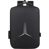 USB Waterproof Backpack Men's Student Laptop Bag 15.6 Inch Motorcycle Hard Case Large Capacity Anti-theft Travel Backpack
