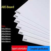 Thick White Abs Plastic Sheet 0.5mm To 5mm For Diy Crafts And Model Building Customizable Hard Plastic Board