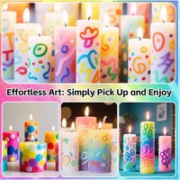 Candle Dyes Kit Liquid Colorant Pigment Set DIY Candle Making Supplies for candle and fabric painting Make own Soap