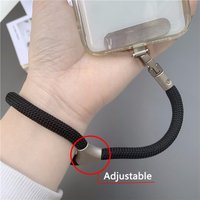 Universal Adjustable Mobile Phone Lanyard Short Wrist Strap 360° Rotatable Design Durable Polyester Phone Strap