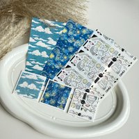 Art Series Soft Pottery Special Watercolor Transfer Paper Idyllic DIY Earrings Jewelry Coloring Color Sticker Polymer Clay Tools
