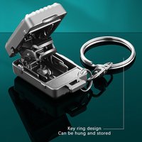 Portable Stainless Steel Foldable Rotary Nail Clipper Exquisite Luggage Keychain Manicure Tool For Fingernail Toenail Trimming