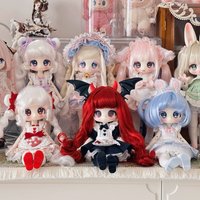Authentic Sweet Shopwindow 1/6 Bjd Removable Wig Bjd Blind Box Kawaii Movable Joint Decoration Desktop Toys Gifts