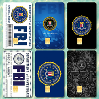 FBI Stickers Credit Visa Debit Bank Charge Card Bus Metro Waterproof Sticker Decal Decoration