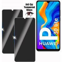 2PCS Anti-Spy Tempered Glass For Huawei P30 Lite Privacy Screen Protector Film