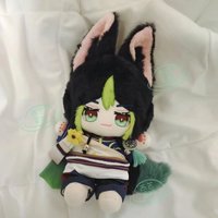20CM Genshin Impact Tighnari Anime Cute Cotton Doll Girl Stuffed Toys Student Plush Doll Adorable Delicacy Furry Ears Xmas Gift