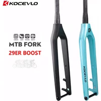 Kocevlo Bicycle accessories,29er Carbon Fiber Mountain Bike Fork,Boost Barrel Axle 15*110mm,Cross Country Disc Brake Inner Route