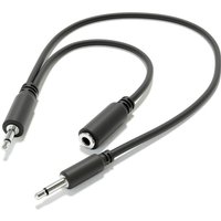 ExcelValley 1 Piece Hopscotch Mono Splitter Y Patch Cables TS 3.5mm 1/8" Eurorack Synth
