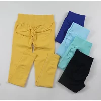 No Logo Sexy V-Back Leggings Seamless Yoga Pants Scrunch Butt Lifting Gym Leggings Low Ribbed Waistband Fitness Sports Tights