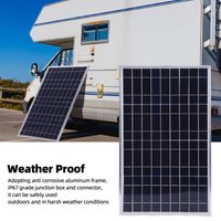 Solar Panel Solar Panel Controller Kit 100W IP67 Water Proof 12V 10-50A Regulator with Battery Clamp for Car RV Boat Trailer