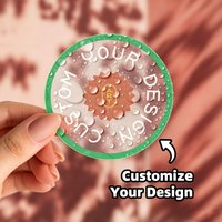 Custom Logo Round Stickers Personalized Your Design Text Image Self-Adhesive Labels Custom Brand Stickers For Kraft Box Packagin