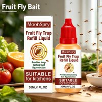 MoonSpry Fruit Fly Bait Attractant Fructose Lure Home Use Long Lasting Trap Liquid for Kitchen Fruit Trash Area Pest Control
