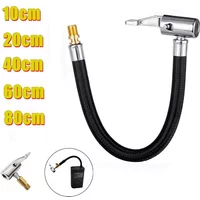 10 20 40 60 80cm Car Tire Inflator Hose Inflatable Air Pump Extension Tube Adapter Twist Tyre Connection Locking Air Chuck