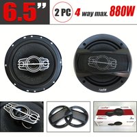 6,5-Zoll-High-Fidelity-Koaxial-Autolautsprecher, 880W, mit Staubschutz und Audiokabel. Inklusive Staubschutzhülle + Audiokabel