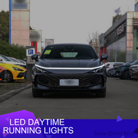 FOR MG4 mg5 mg hs mg4ev LED Daytime Running Light Scan Starting Car Hood DRL Guide Decorative Ambient Lamp 12V