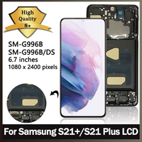 TFT S21+ Display With Frame For Samsung S21 Plus 5G G996 G996B G996F G996B/D LCD Screen Touch Digitizer Assembly