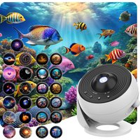 Projecteur Galaxy PRO, veilleuse, 25 motifs de projection 4K, lampe planétarium pour chambre d'enfant, cadeau de la Saint-Valentin, mariage