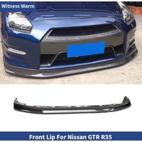 Pour Nissan Gtr R35 pare-chocs avant lèvre becquet séparateur Frp fibre de carbone pelle avant 2008 2009 2010 2011