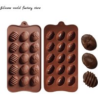 Silicone world DIY Easter Chocolate Egg Silicone Mold Nonstick Cake Decorating Baking Candy Mold Silicone 3D Mold Kitchen Gadget