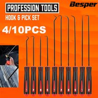 4pcs/10pcs Pick and Hook Set, Precision Automotive Hook Set, Car Auto Oil Seal/O-Ring Seal Gasket Mini Precision Hooks Puller