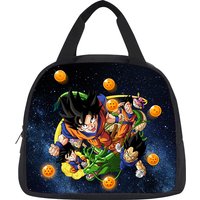 Dragon Ball Goku Anime Handbag Insulated Lunch Bag Student Bento Food Container Bags Reusable Thermal Cooler Lunch Box