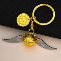 Movie Harry Potter Keychain Fashion Trend Golden Snitch Pendant Keychain Boys Girls Backpack Accessories Gift