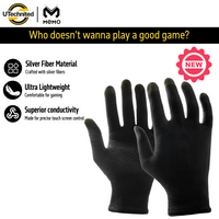 Pair of MEMO Gaming Gloves for Mobile Gaming, Silver Fibers Gloves, Superior Conductivity for Touch Screen, Sweatproof Gloves