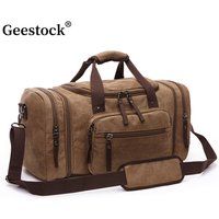 Geestock Men's Multi functional Travel Gym Duffel Bag Large Capacity Sports Luggage Tote Handbag for Male Fitness Trip Carry ON