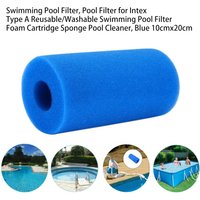 Swimming Pool Filter for Intex Type A Reusable Washable Swimming Pool Filter Foam Cartridge Sponge Pool Cleaner 10cmx20cm
